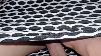 I catch my stepsister pleasuring herself without wearing panties.