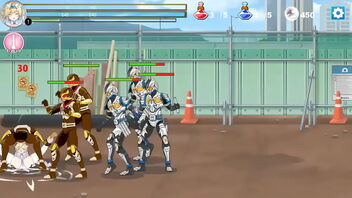 Beautiful blonde princesses in a new hentai game