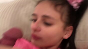 Stepsister resting and I have already inserted my dick into her small ass.