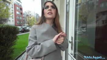 Pretty babysitter has rough sex with a random man with a big dick.