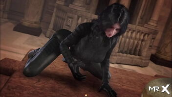 Hot brunette beauty in animated porn video E3 #69