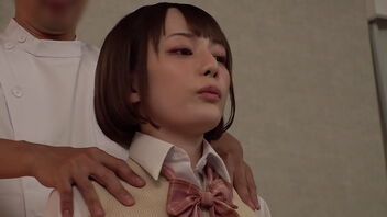 Sensitive and naive Asian girl gets a sensual massage that makes her feel tingle in her private part.