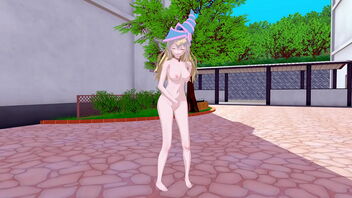 Beautiful woman with magic powers has big boobs and a nice ass in this 3D animated hentai game.