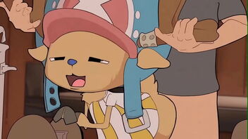 One Piece fanboy gets off to chopper anal scene